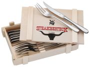 WMF Steakbesteck in Holzkiste 12-tlg. WMF Steakbesteck in Holzkiste 12-tlg.