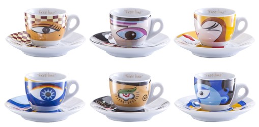 Zeller Espresso-Set Magic Eye 12-tlg. (26510)